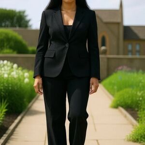 Banana Republic Classic Black Pantsuit